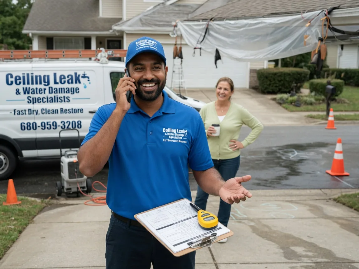 Ceiling Leak Cleanup Pisgah Forest, NC FAQs